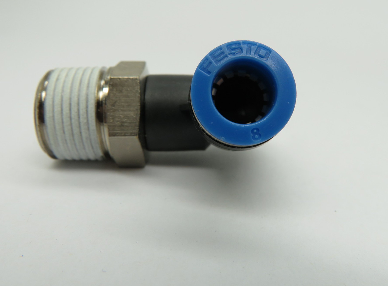 Festo 153050 QSL-3/8-8 Push-In L-Fitting R3/8" x 8mm Tubing OD Lot of 10 NOP