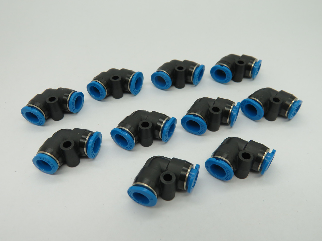 Festo 153345 QSML-6 Mini Push-In L-Connector 6mm Tubing OD 10-Pack *Open* NWB