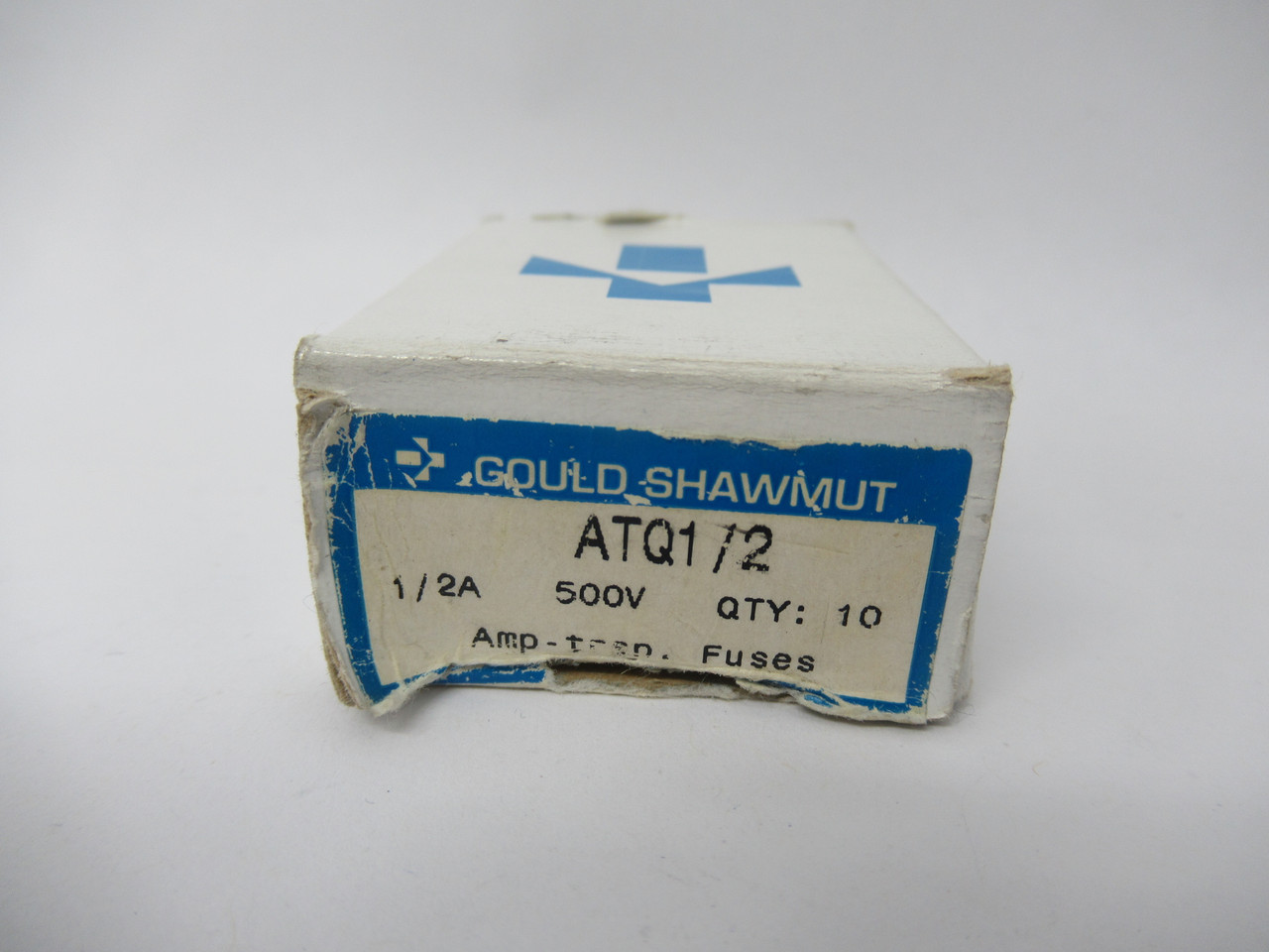 Gould Shawmut ATQ1/2 Amp-Trap Fuse 1/2A 500VAC Lot of 6 *Damaged Box* NEW