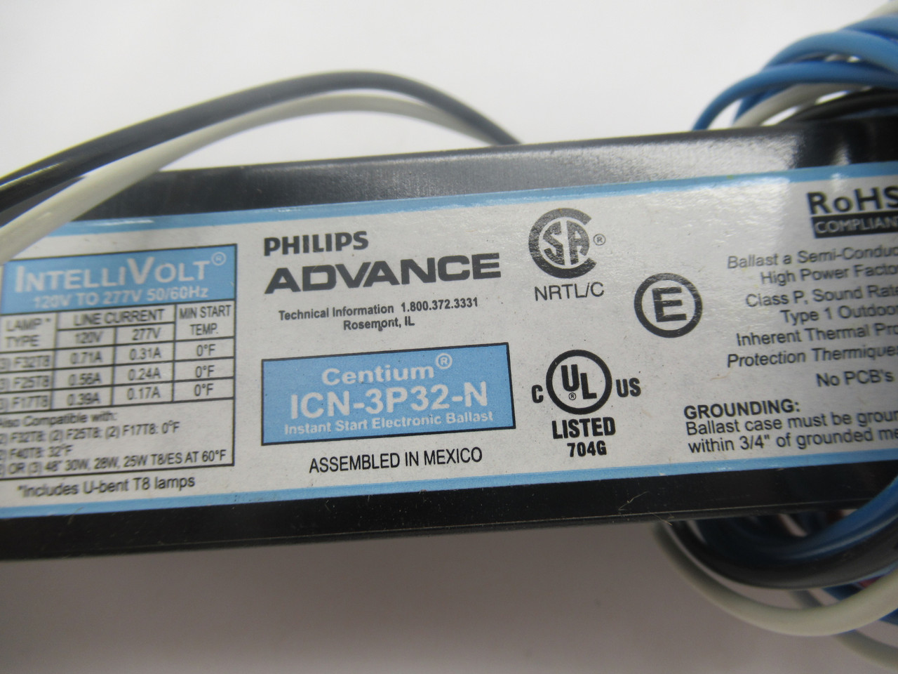 Philips ICN-3P32-N Ballast 120-277V 50/60HZ NOP