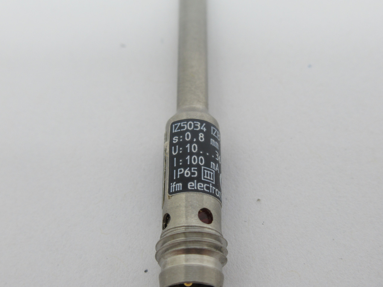 IFM Electric IZ5034 IZB30,8-BPKG/V2A/AS Inductive Sensor 10-36DC 100mA 0.8mm NOP