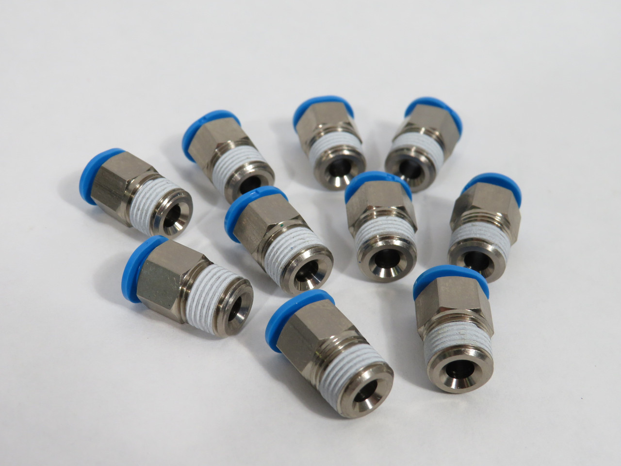 Festo 153307 QSM-1/8-6 Mini Push-In Fitting R1/8" x 6mm Tubing OD Lot of 10 NOP