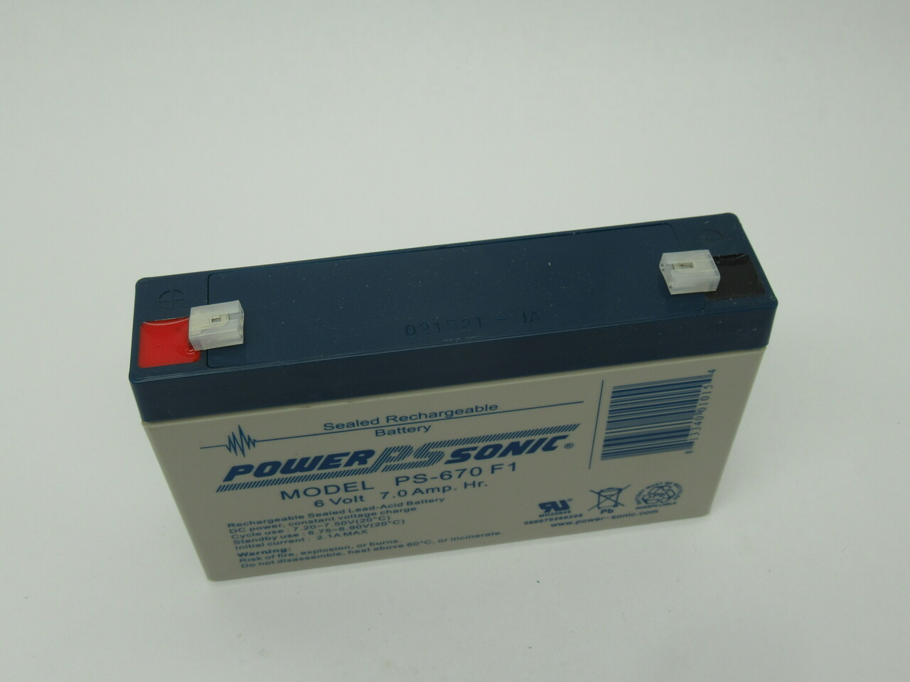 Power Sonic PS-670F1 Rechargeable Battery 6V 7.0A NEW