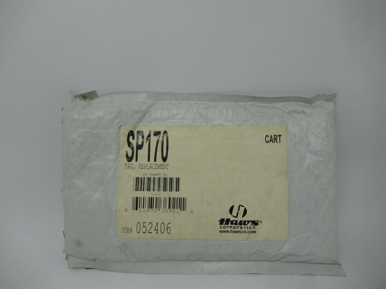 Haws SP170 Green Tags w/Zip Tie "Test This Unit Each Week" Lot of 19 NWB