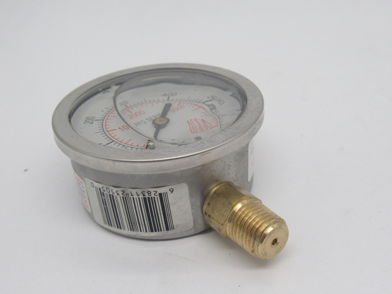 Winters PFQ808 Liquid Pressure Gauge 0-600Psi USED