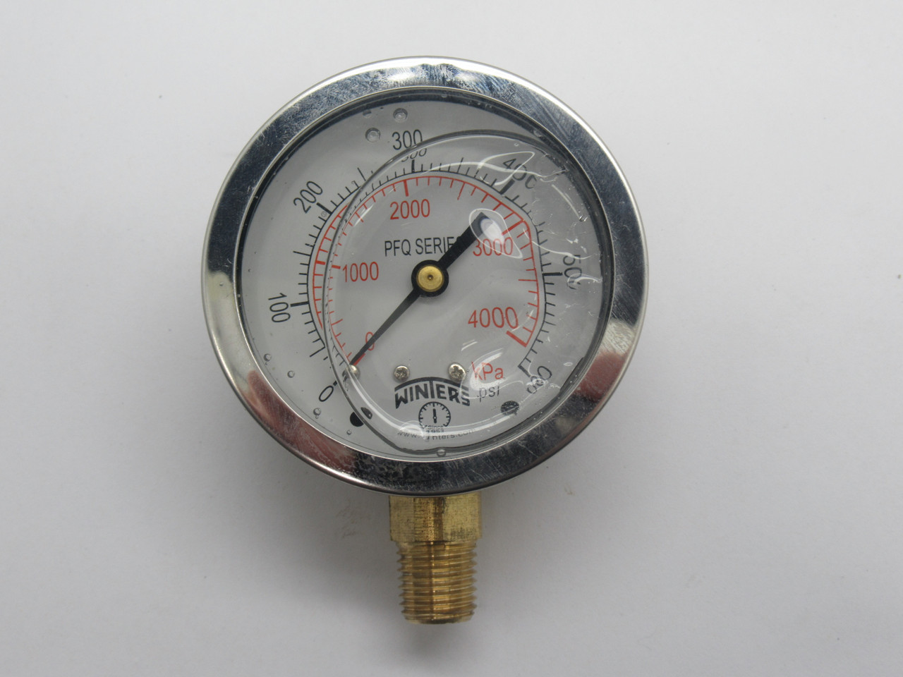 Winters PFQ808 Liquid Pressure Gauge 0-600Psi USED