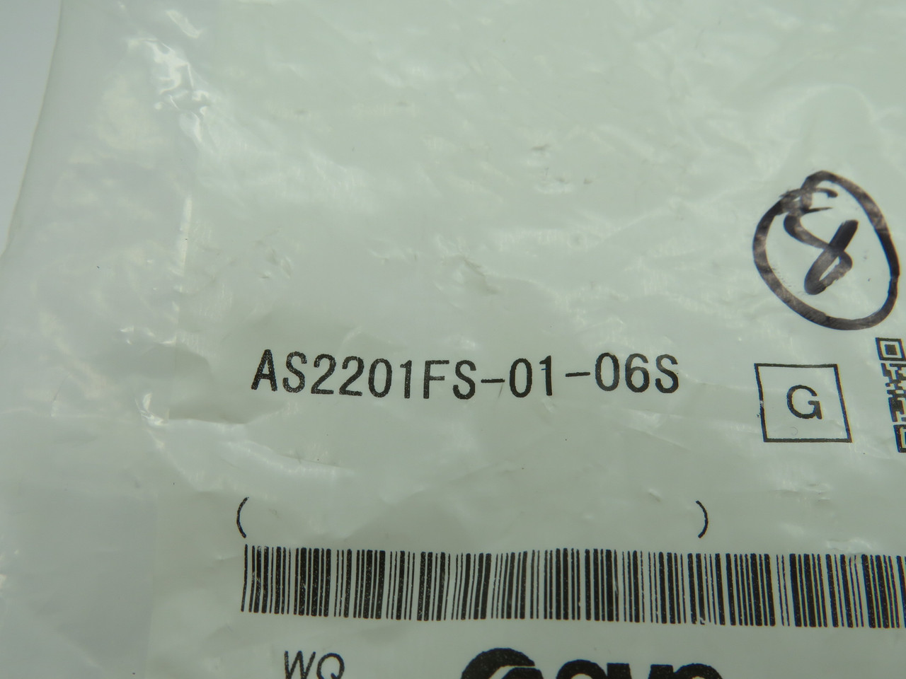 SMC AS2201FS-01-06S Scale Speed Control w/ Fitting R1/8" x 6mm Lot of 4 NWB