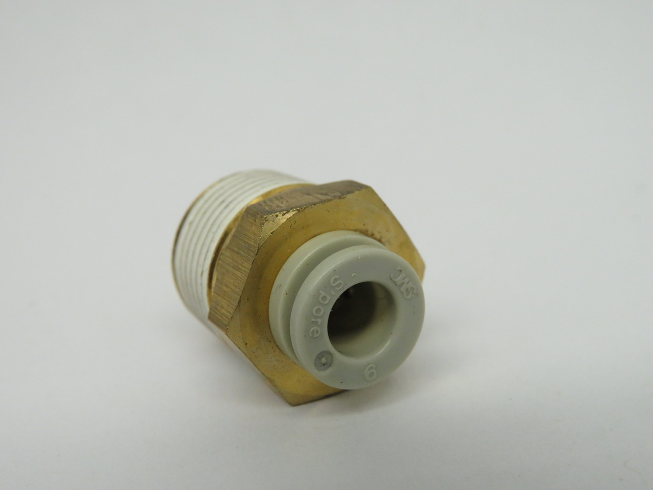 SMC KQ2H06-03S Push-In Male Connector R3/8" Thread x 6mm Tubing OD Lot of 10 NOP