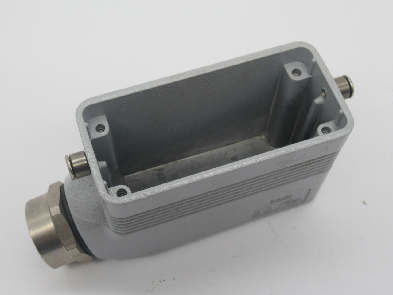 ILME CHO-16L Connector Housing 2-Peg Metal Hood Side Entry PG21 USED