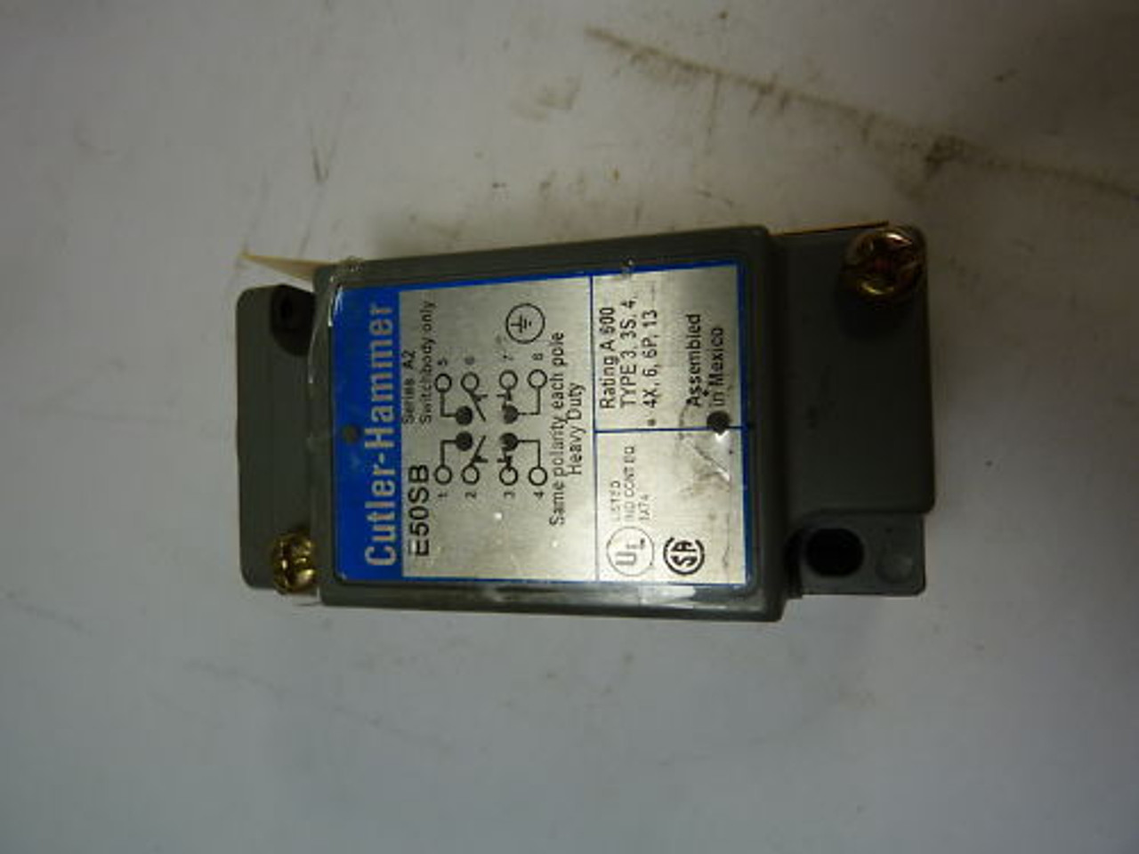 CUTLER-HAMMER E50SB Limit Switch Body ! AS IS !