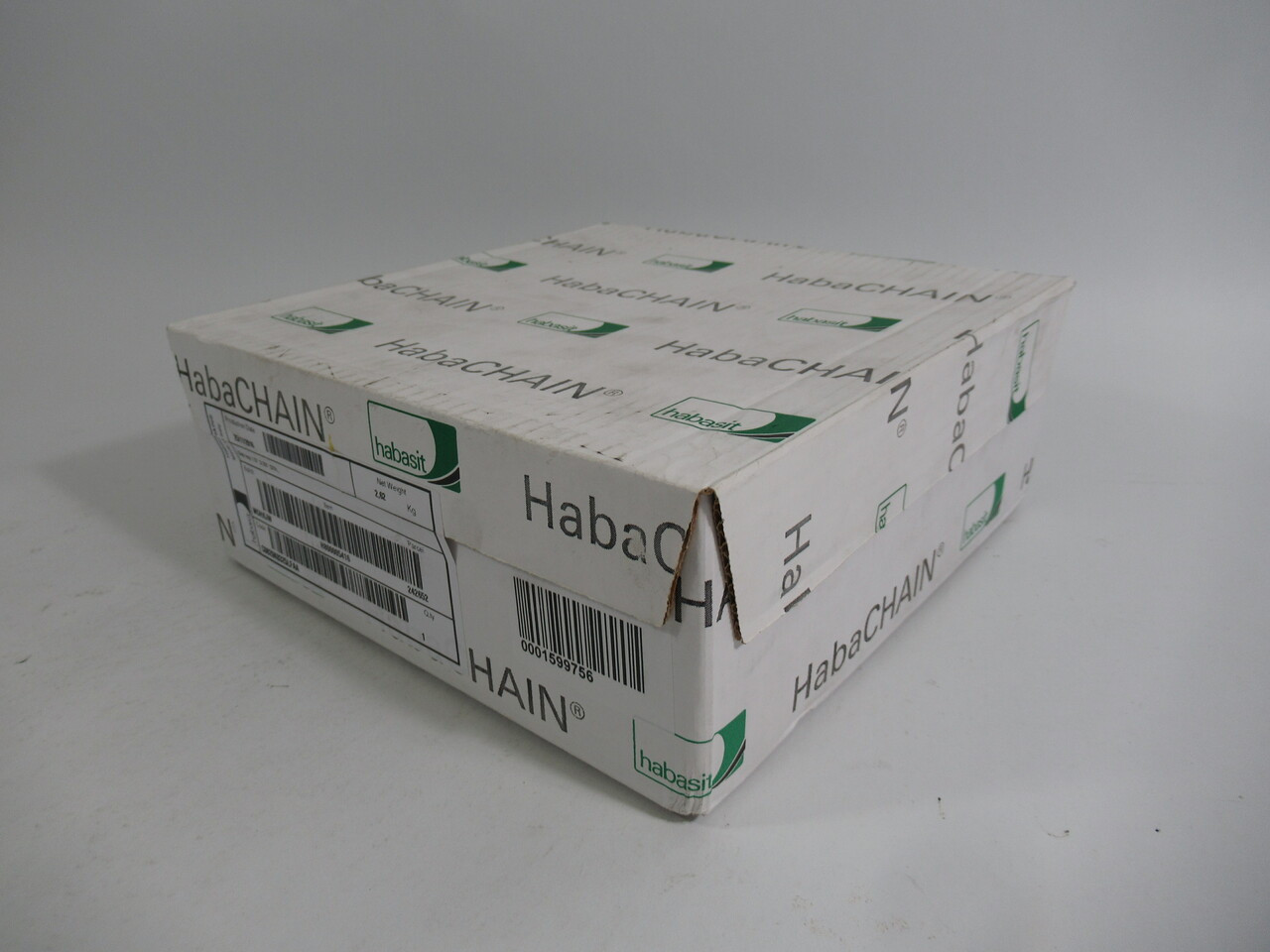 Habasit C0820K0325LFAA Series Table Top Chain 10FT NEW