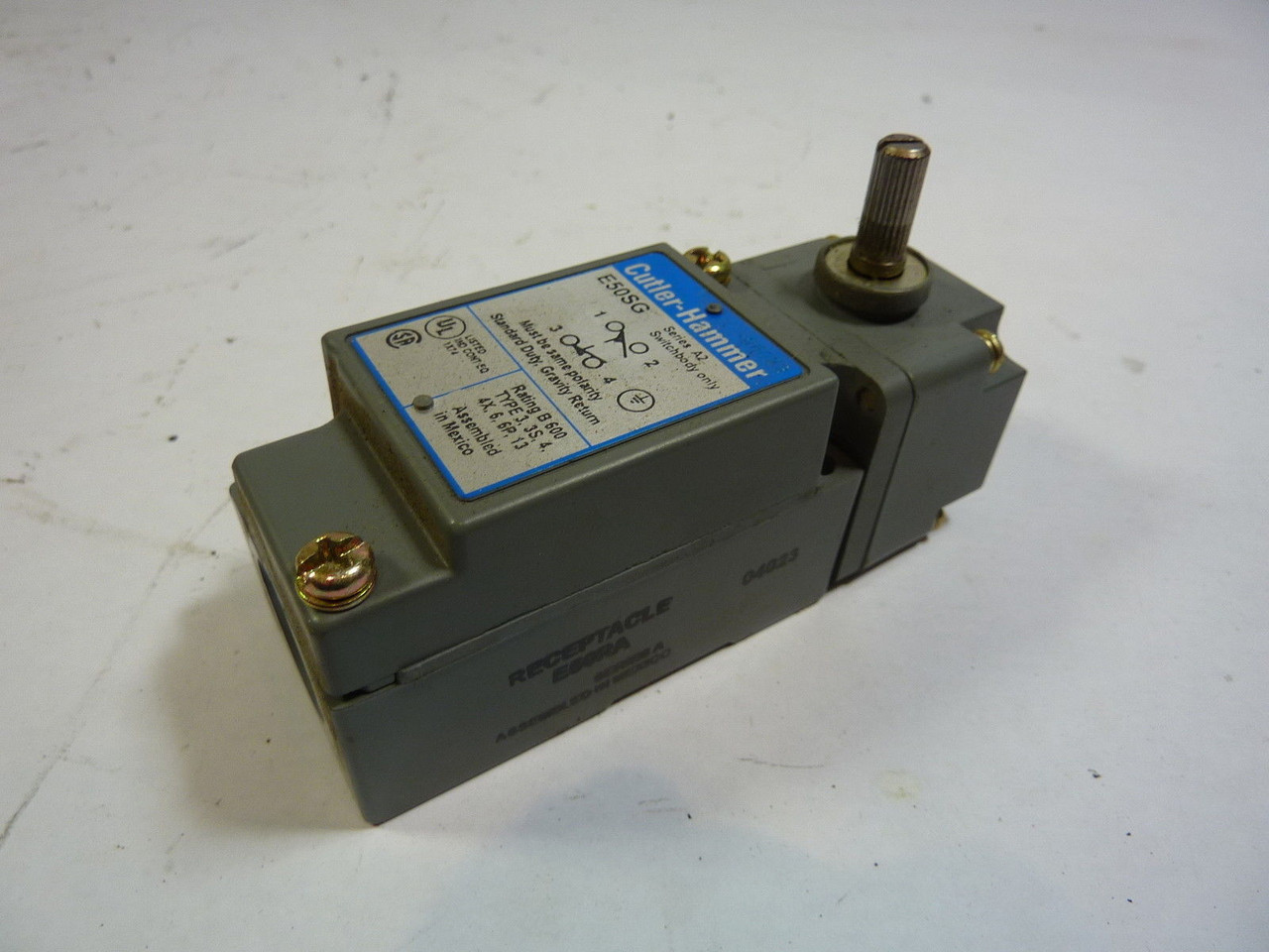Cutler Hammer E50SG Limit Switch 600V USED