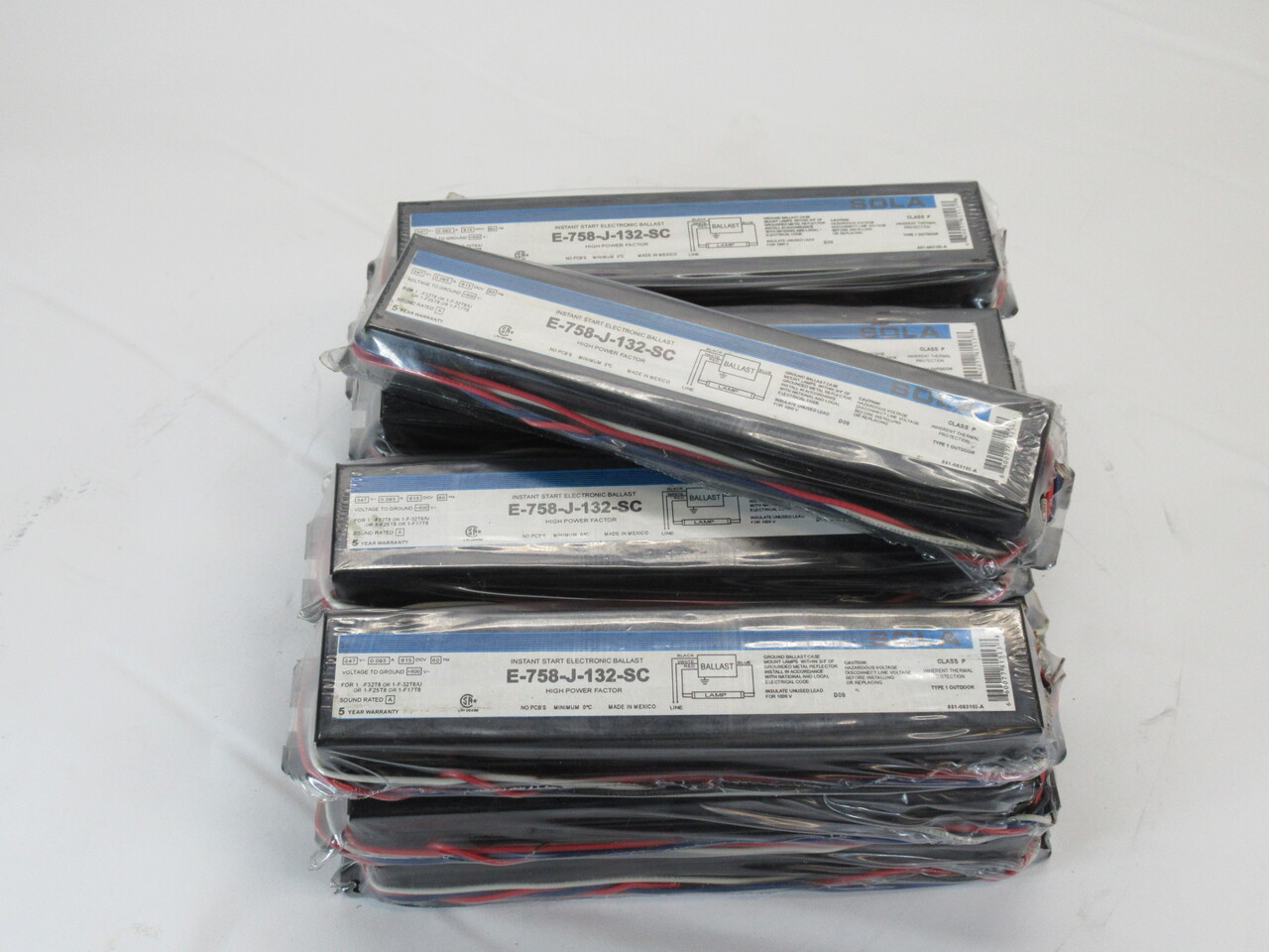 Sola E-758-J-132-SC Ballast 347V 0.095A 60Hz Lot of 13 NOP