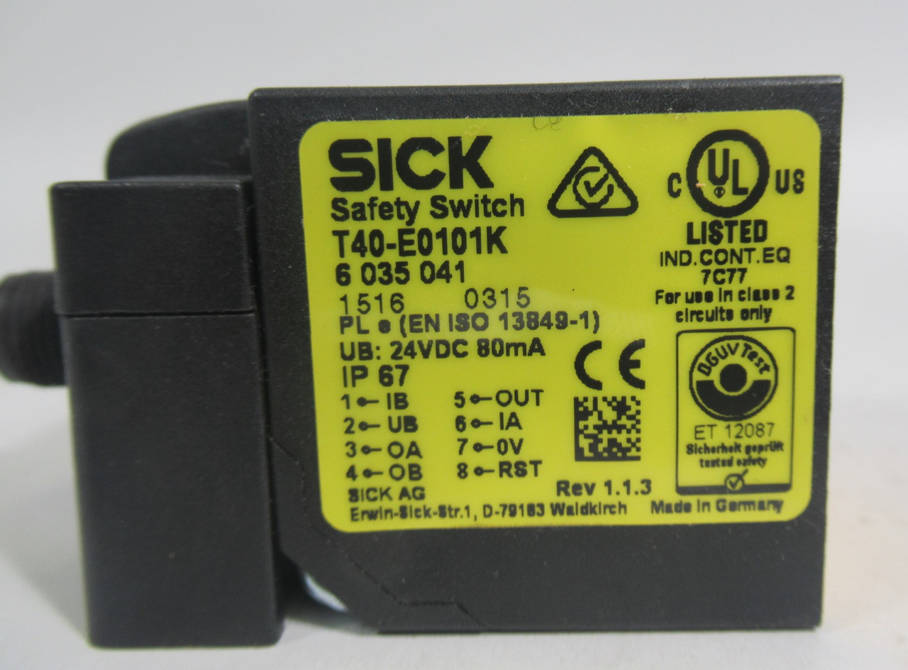 Sick T40-E0101K T400 Direct/RFID Switch Sensor 24V 80MA OPEN BOX New