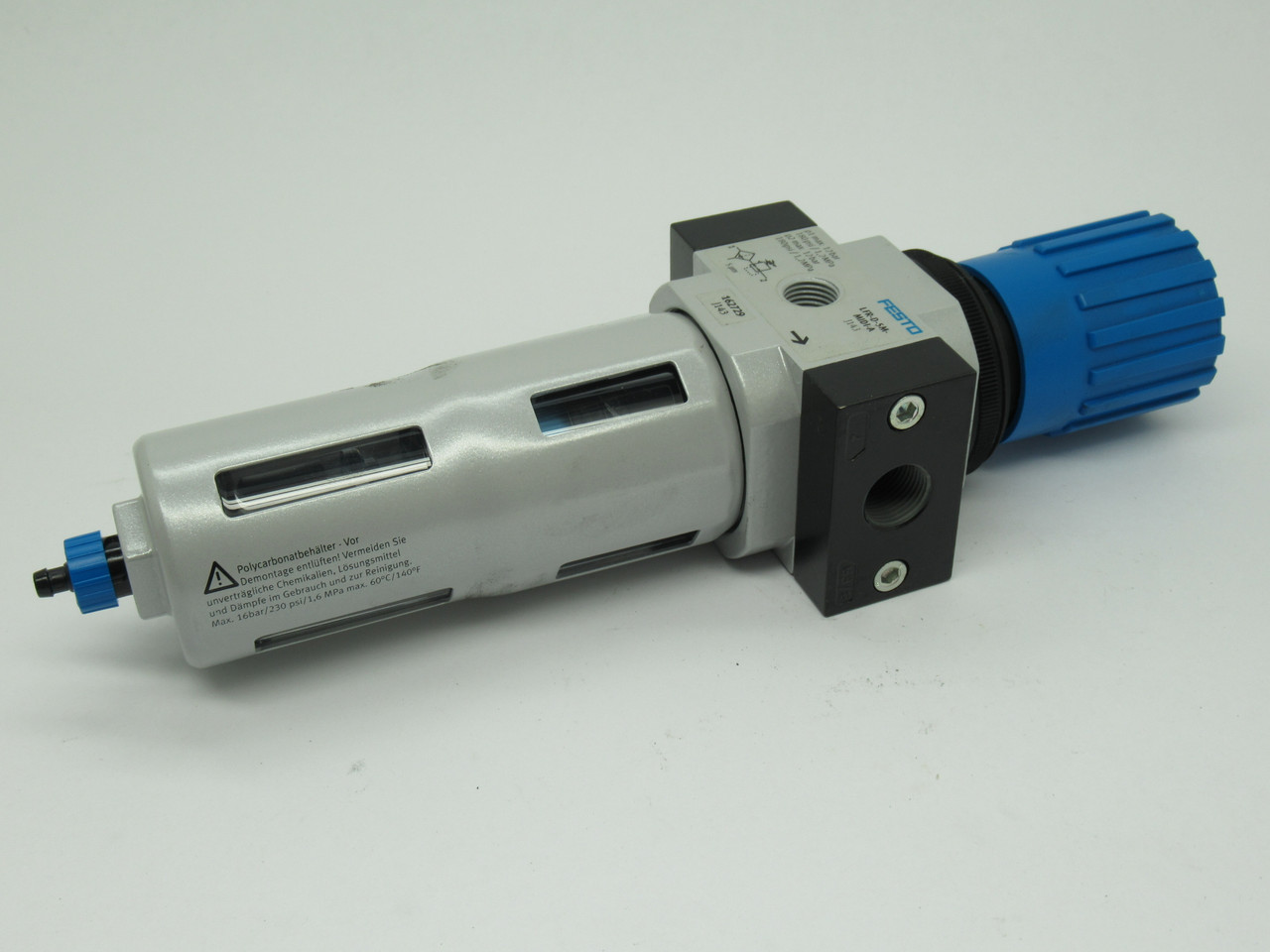 Festo 162729 LFR-3/8-D-5M-MIDI-A Filter Regulator *Missing Pressure Gauge* NEW