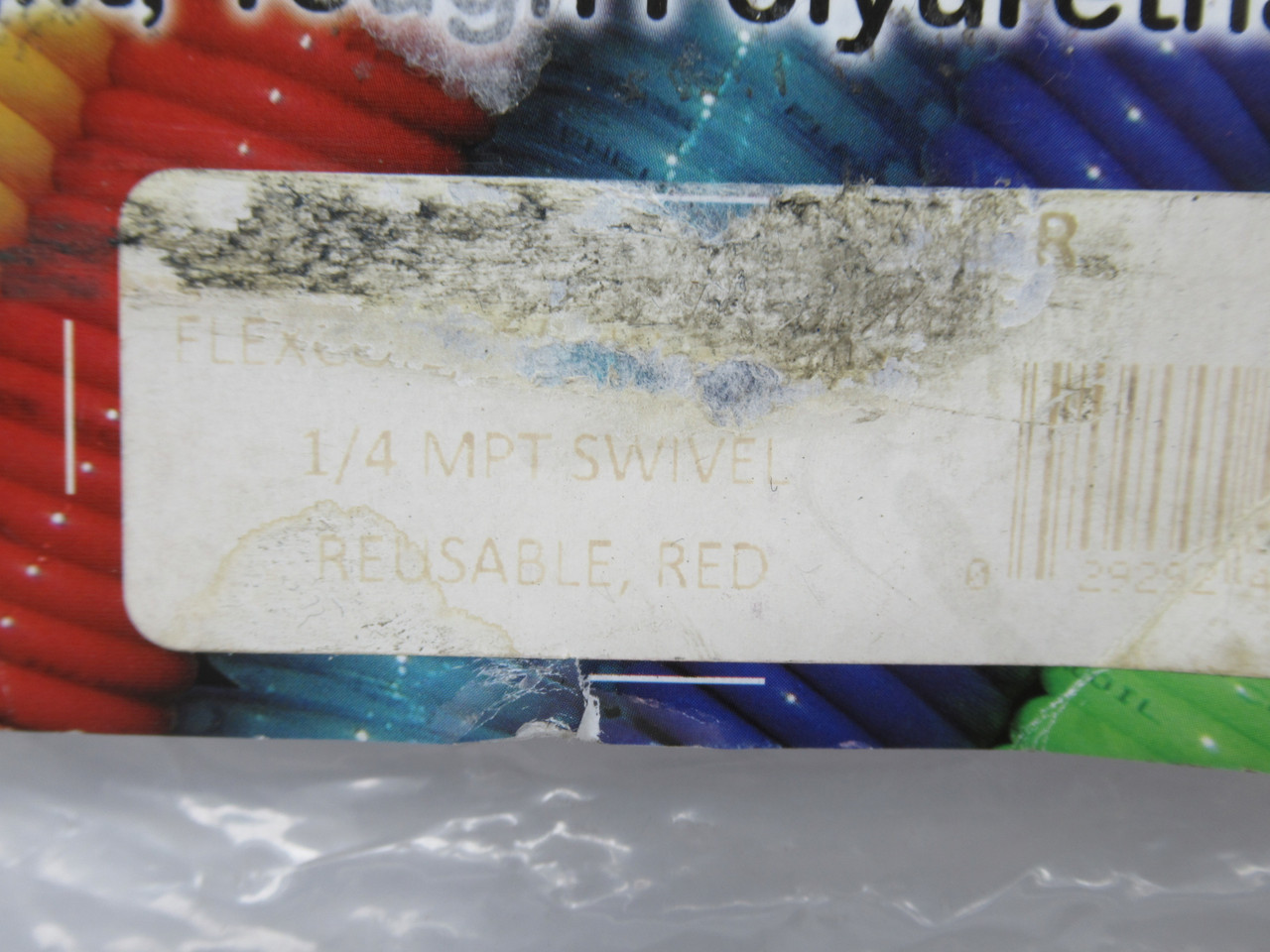 Freelin-Wade PU14-106-R FlexCoil Air Hose Assembly 1/4"ID 1/4"MPT 145PSI NWB