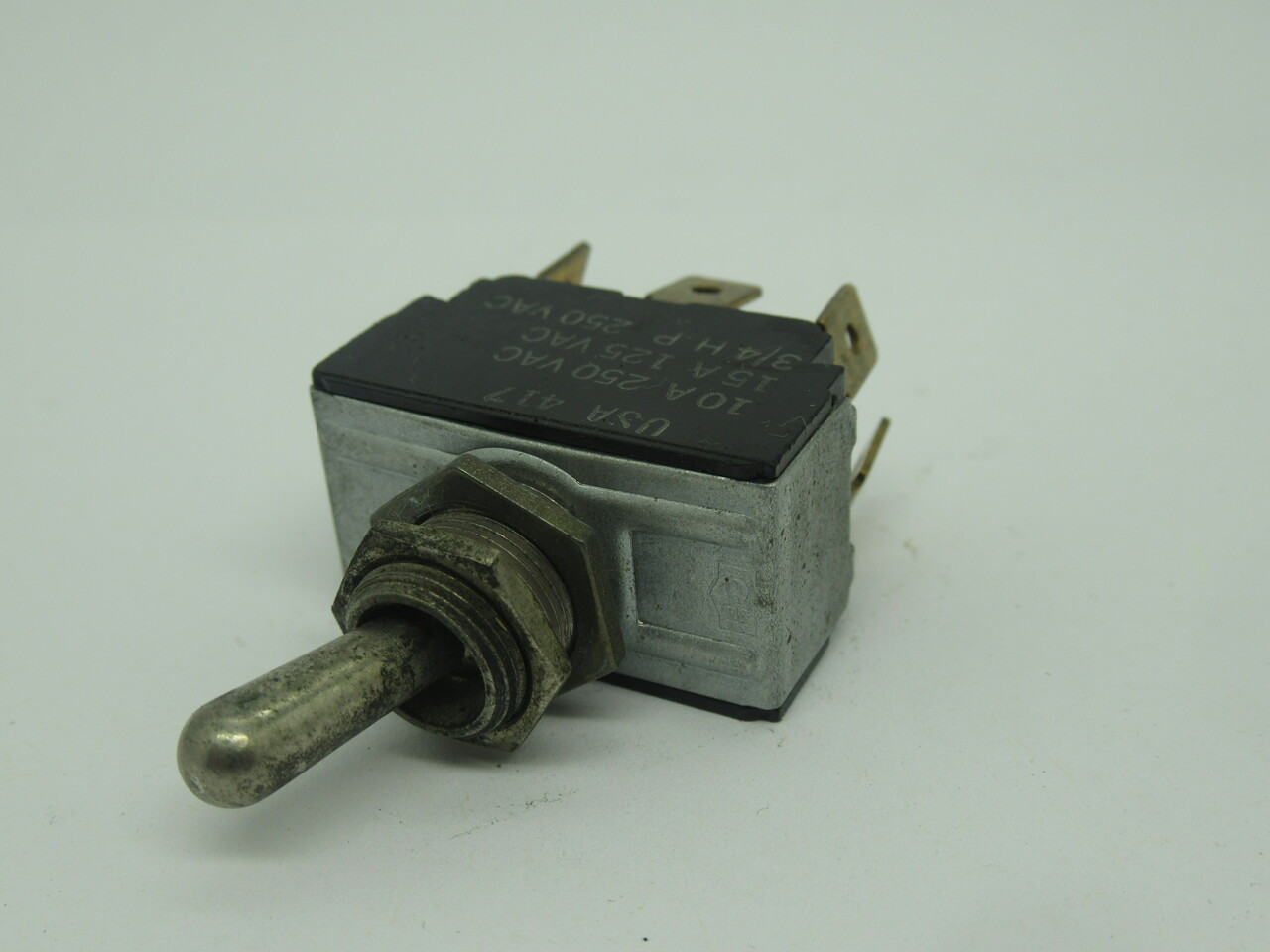 Generic 7500K14 Two Pole Toggle Switch 15A 125VAC 3/4HP 250VAC USED
