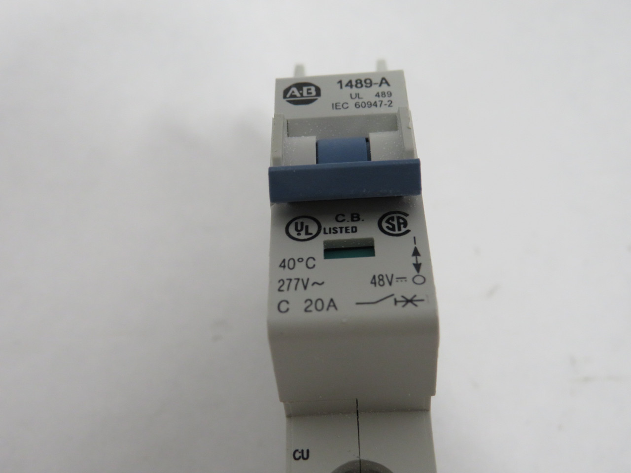 Allen-Bradley 1489-A1C200 Series A Circuit Breaker 20A 277VAC 48VDC 1P USED