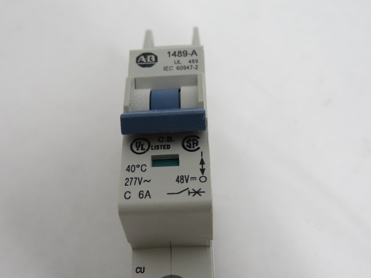 Allen-Bradley 1489-A1C060 Series A Circuit Breaker 6A 277VAC 48VDC 1P USED