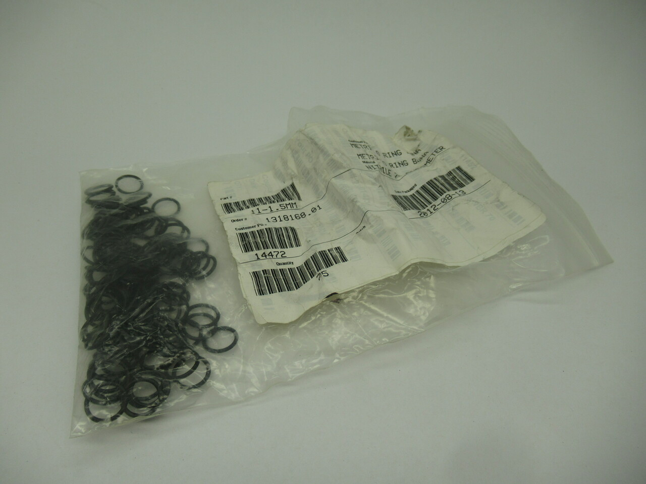 Daemar 11-1.5MM Nitrile O-Ring 11mm ID 1.5mm Width Lot of 121 NOP