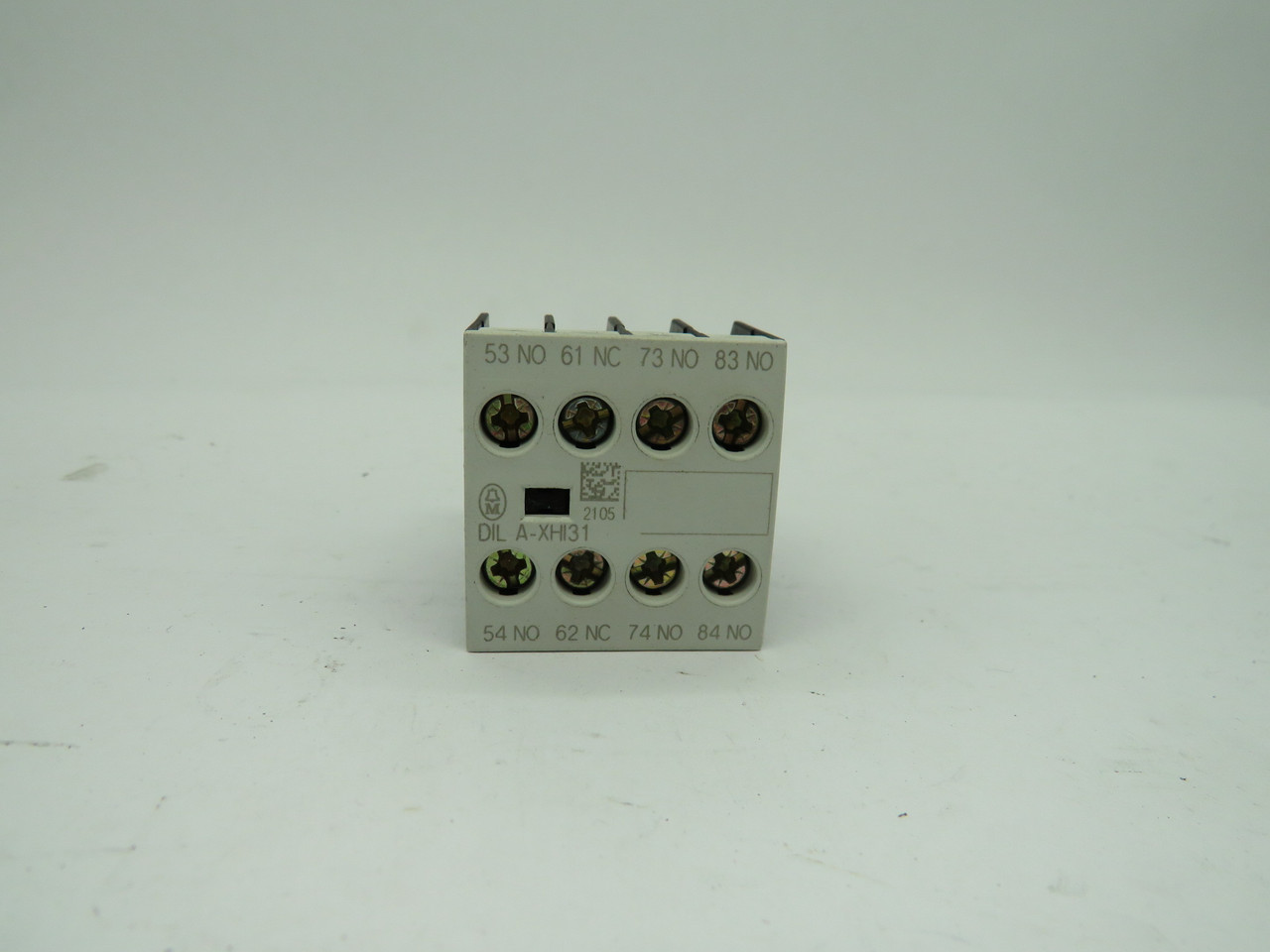 Moeller DILA-XHI31 Auxiliary Contact Block 600VAC 10A 3NO 1NC USED