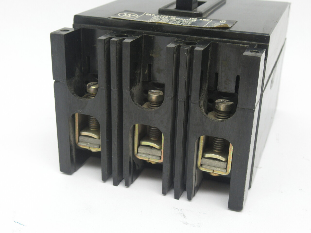 Westinghouse FB3100 Circuit Breaker 3Pole 100A 600Vac *Missing Lugs* USED