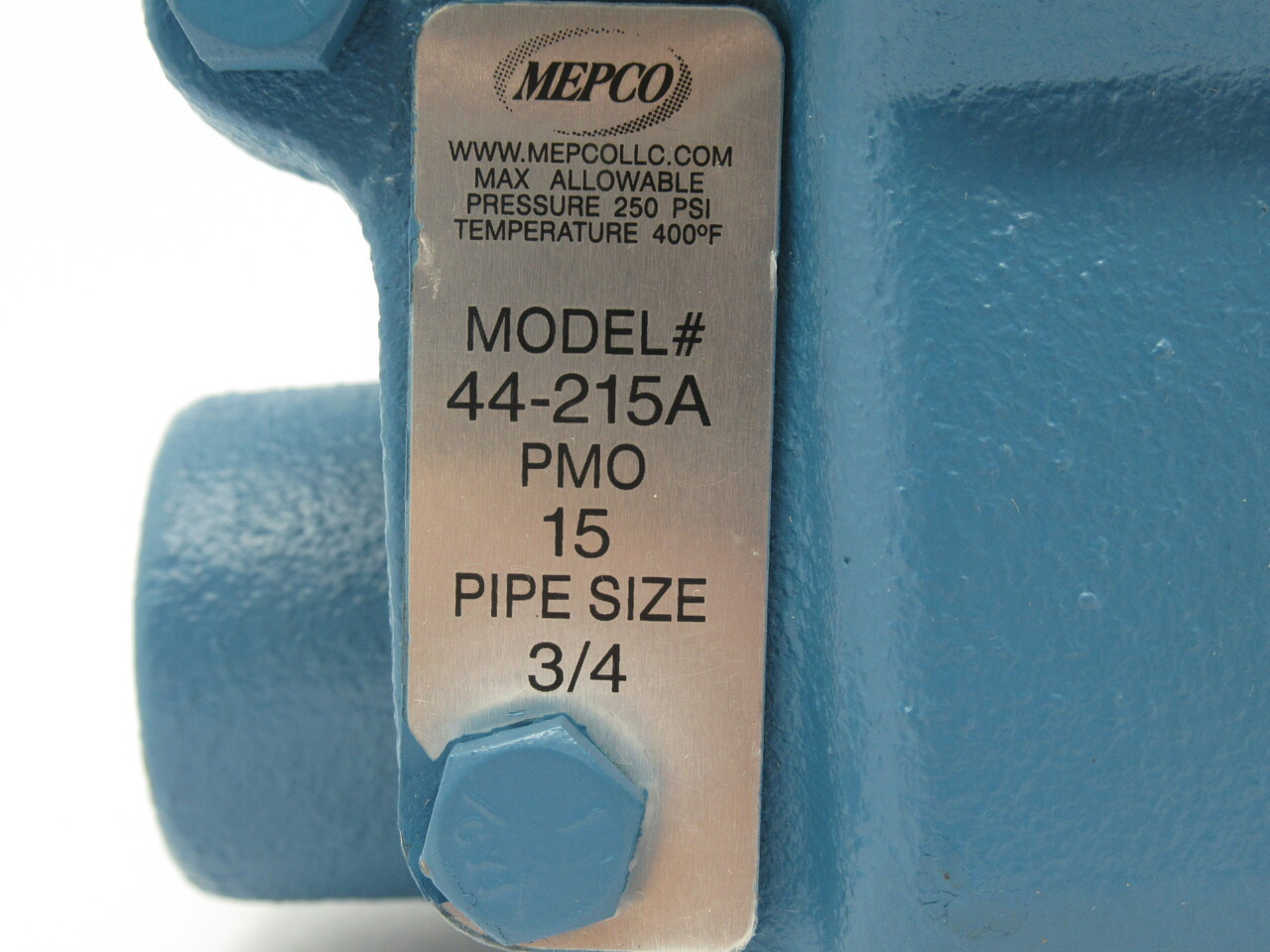 Mepco 44-215A Float & Thermoplastic Steam Trap 3/4"NPT 15PSI NOP