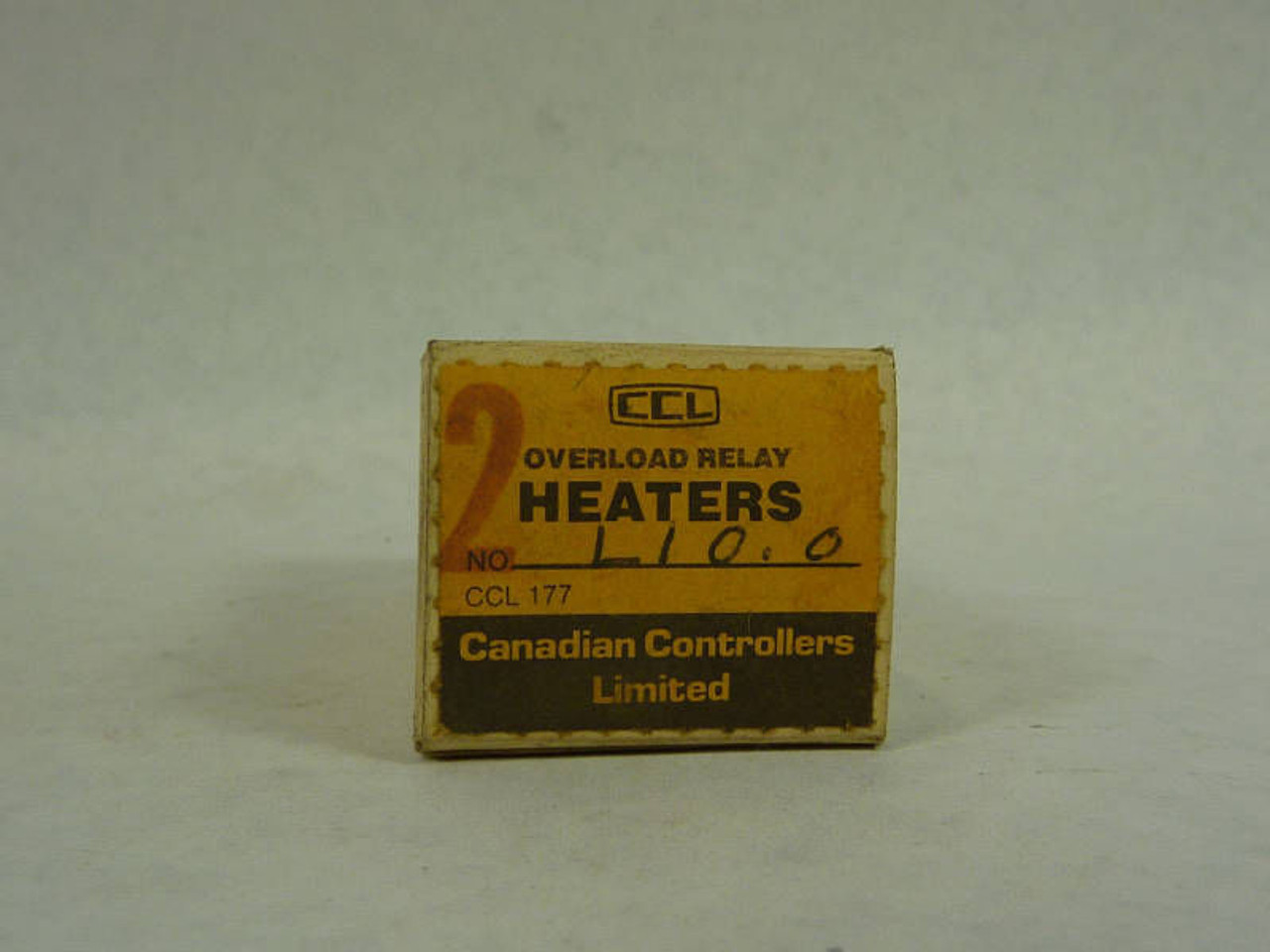 Canadian Controllers Limited L10.0 Overload Relay Heater 2-Pack ! NEW !