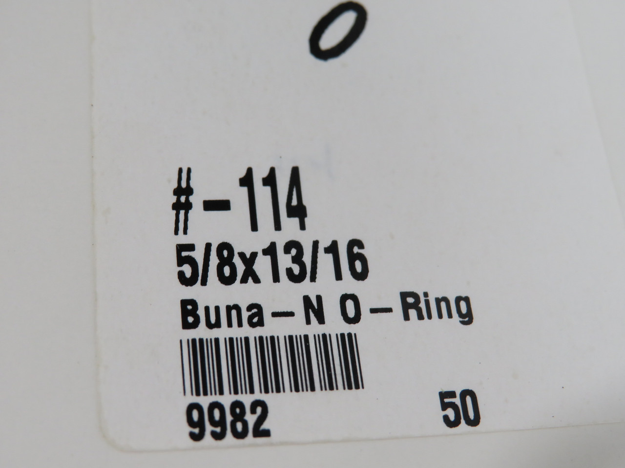 Daemar 114 Nitrile O-Ring 5/8" ID 13/16" OD 3/32" W Lot of 20 NOP