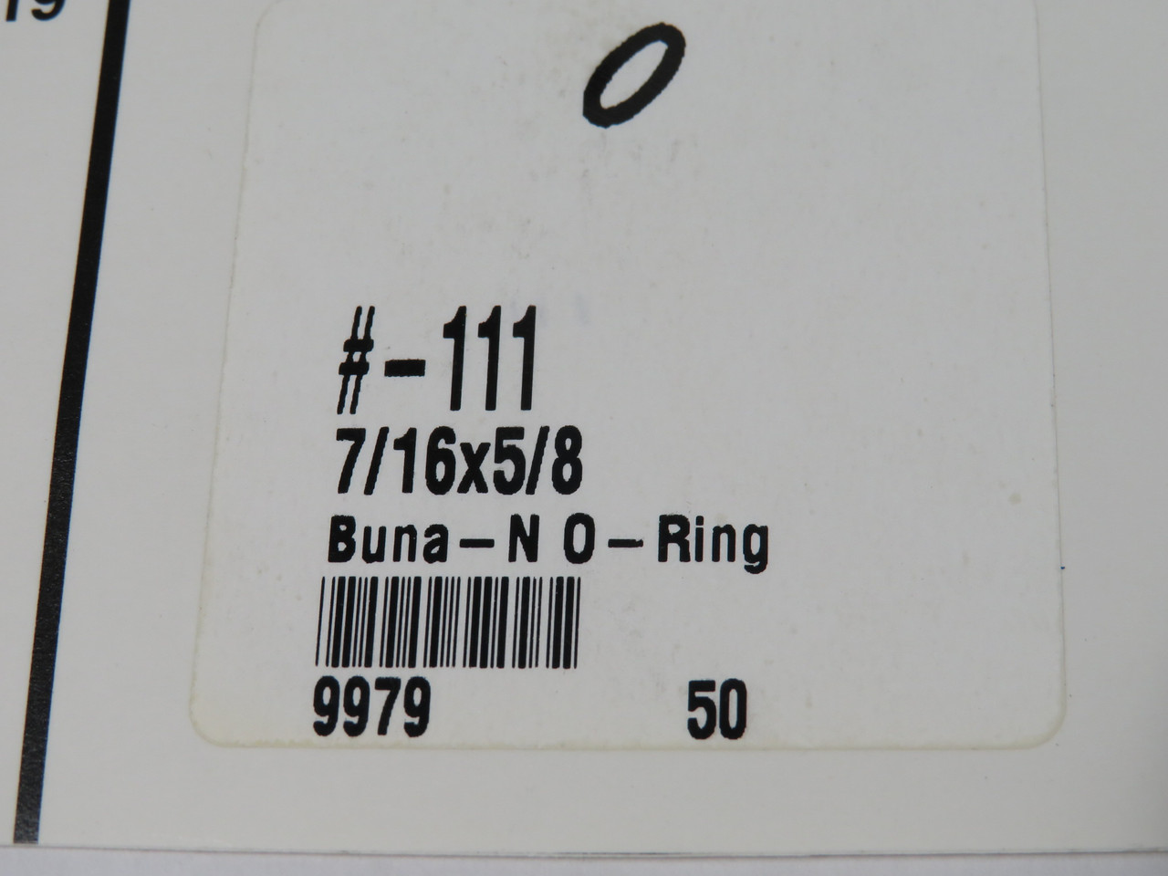 Daemar 111 Nitrile O-Ring 7/16" ID 5/8" OD 3/32" W Lot of 21 NOP