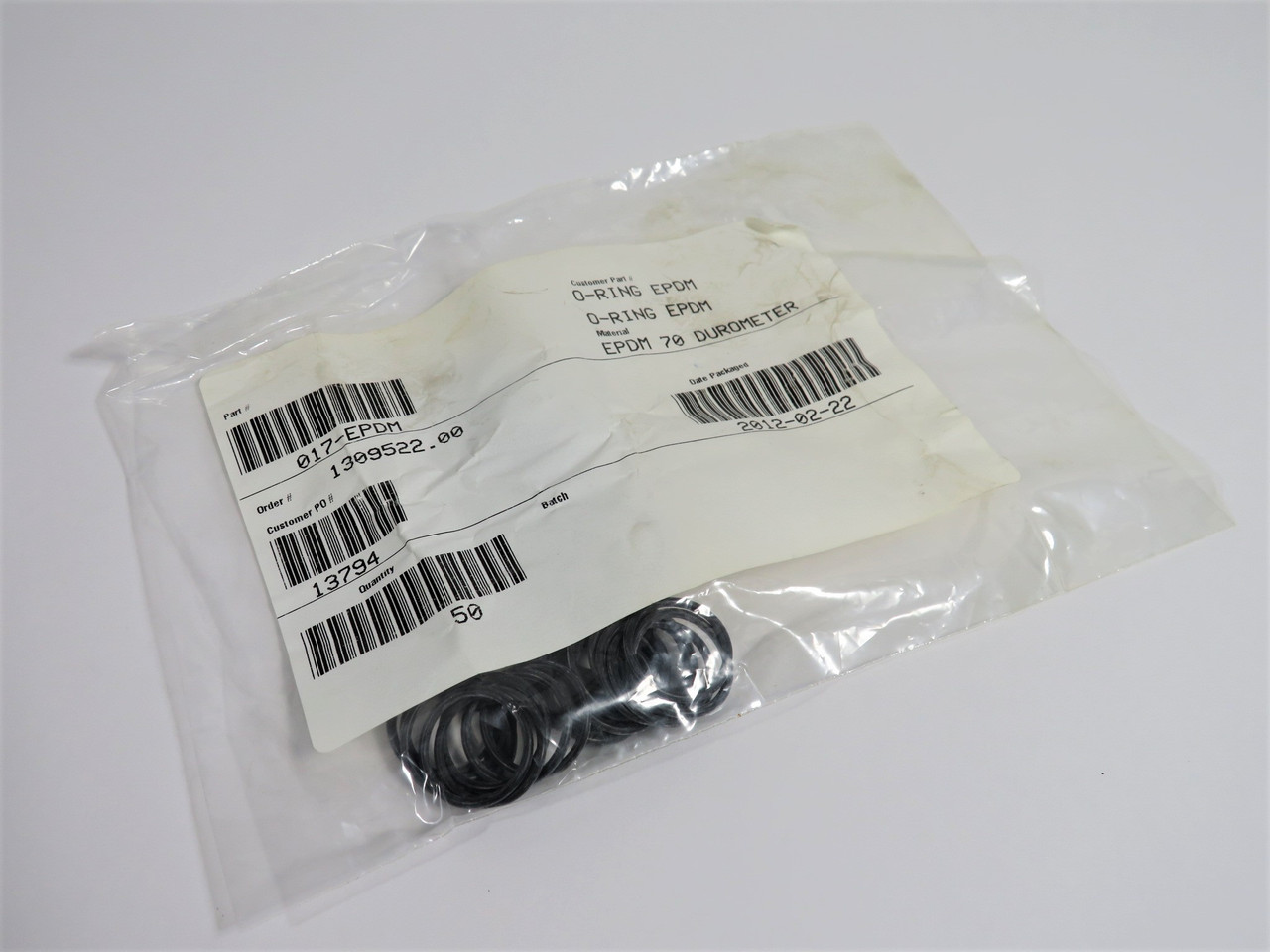 Daemar 017-EPDM EPDM O-Ring 11/16" ID 13/16" OD 1/16" W 50-Pack NOP