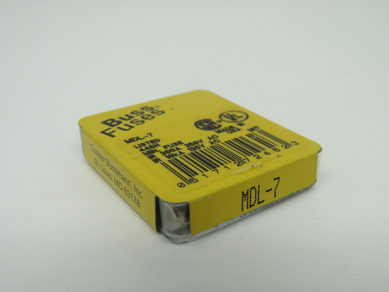 Cooper Bussmann MDL-7 Time Delay Glass Fuse 7A 250V 5-Pack NEW