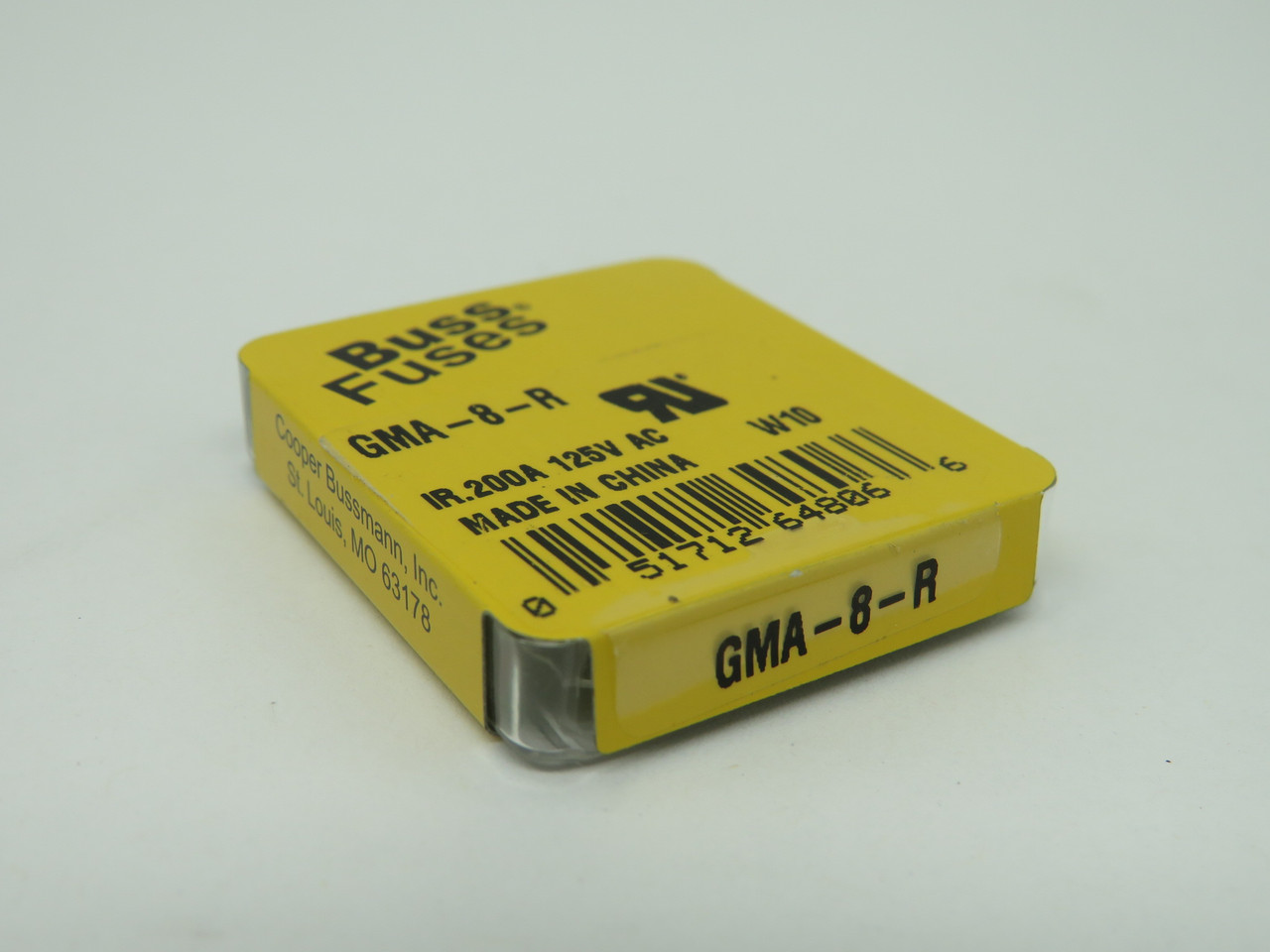 Cooper Bussmann GMA-8-R Fast-Acting Glass Fuse 8A 125V 5-Pack NEW