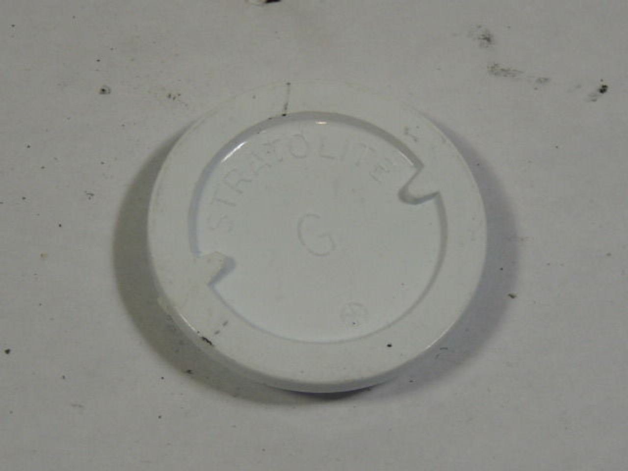 Stratolite Round Reflector Clear/White 1-3/16" Diameter USED