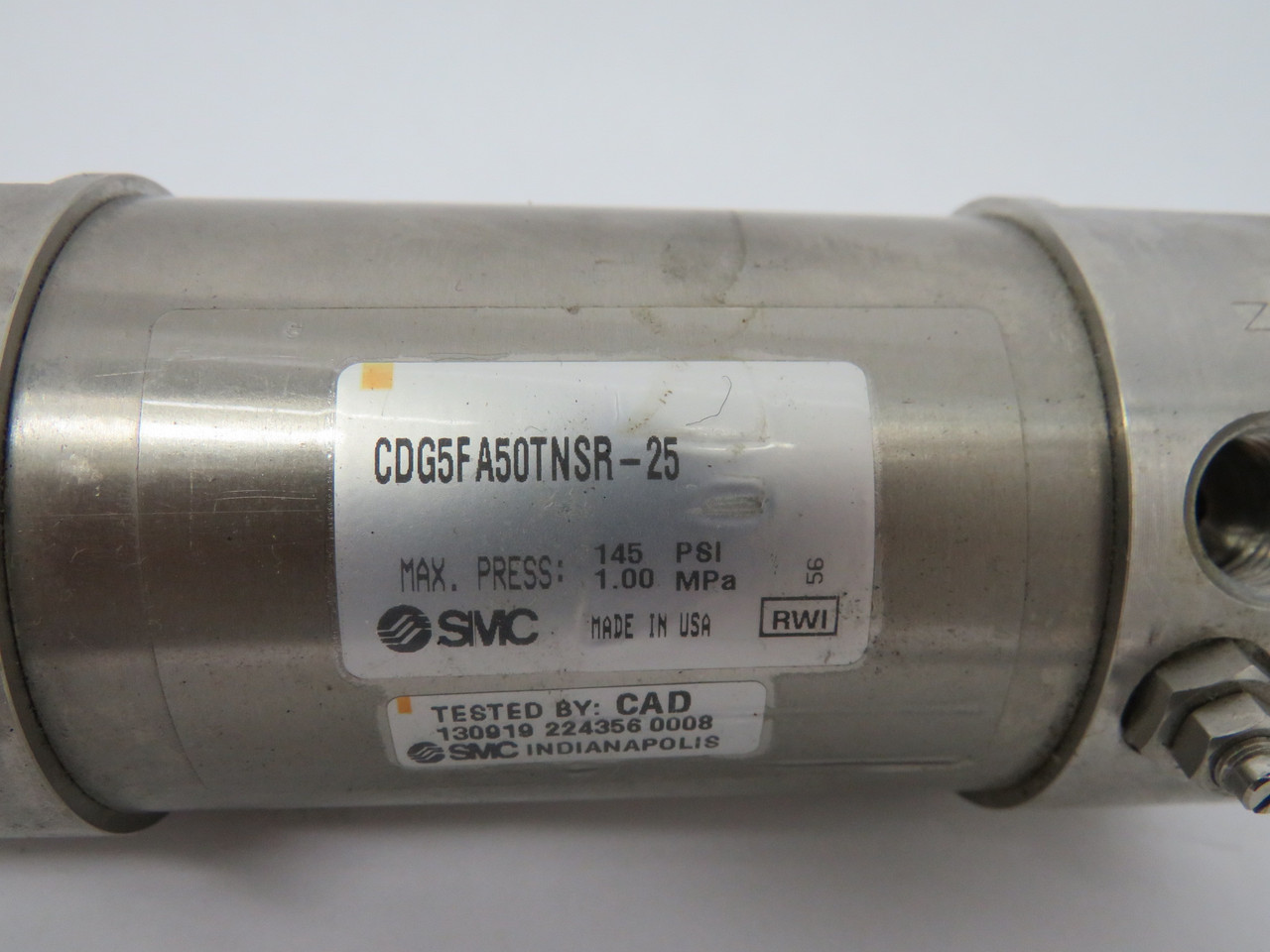 SMC CDG5FA50TNSR-25 Pneumatic Cylinder 50mm Bore 25mm Stroke USED