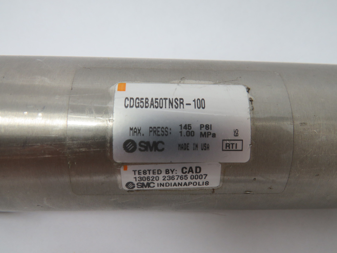 SMC CDG5BA50TNSR-100 Pneumatic Cylinder 50mm Bore 100mm Stroke USED