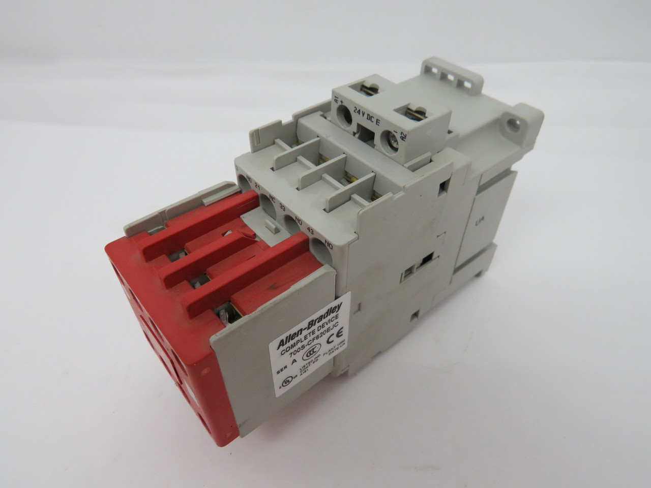 Allen-Bradley 700S-CF620EJC Series A Safety Relay 24VDC Coil 3NO 1NC USED