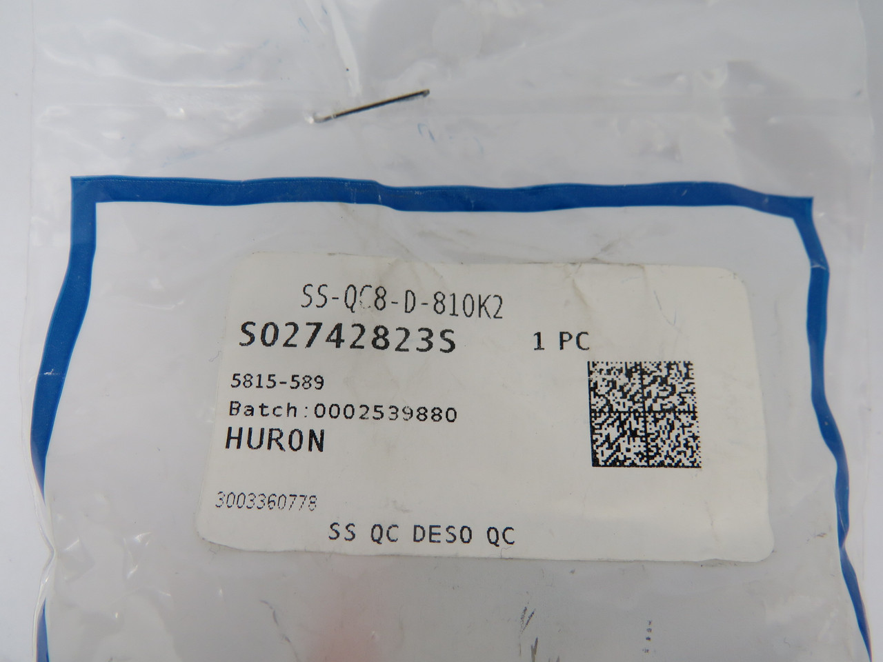 Swagelok SS-QC8-D-810K2 Quick Connect 1/2" Tube Fitting NWB