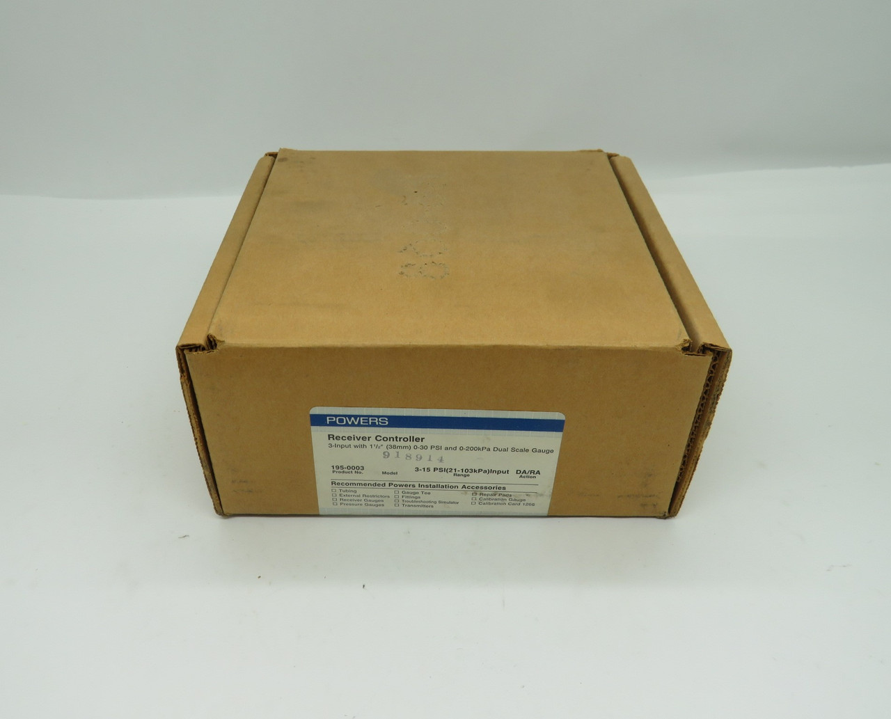 Powers 195-0003 Multiple Input Receiver Controller 0-30psi 0-200kPa NEW