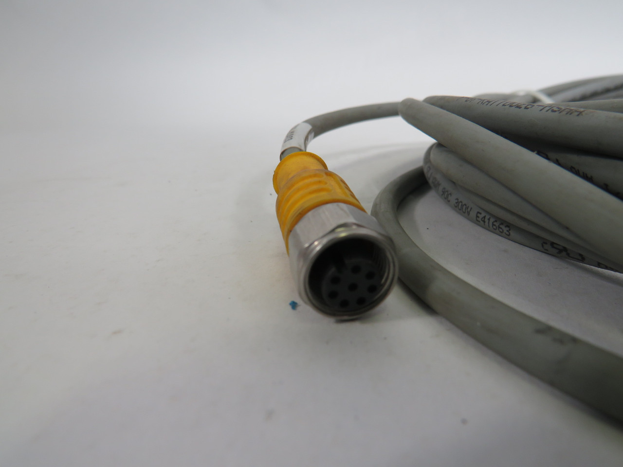 Turck RKCV-8T-15/S90 8-Pin Actuator & Sensor Cordset 8m *Cut Cable* USED