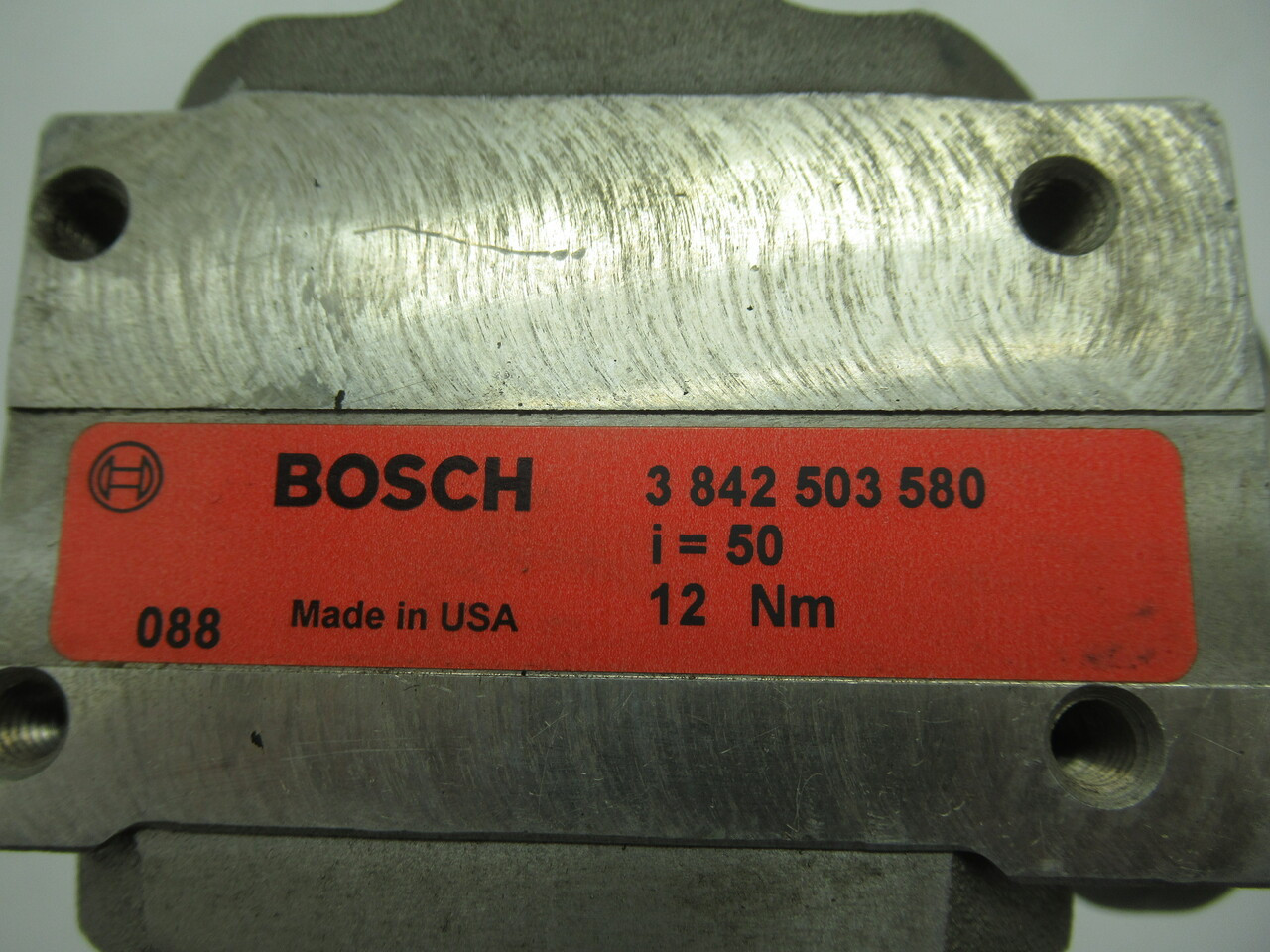 Bosch 3-842-503-580 Slip On Gear Reducer i= 50 12Nm USED