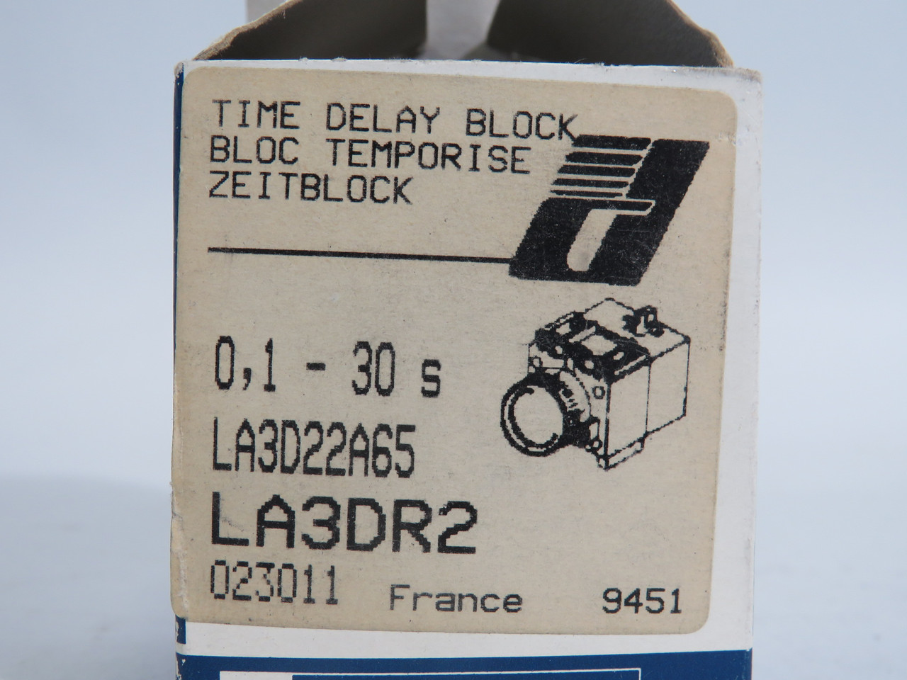 Telemecanique LA3-D22A65 LA3DR2 Time Delay Relay 660V 10A 0.1-30s NEW