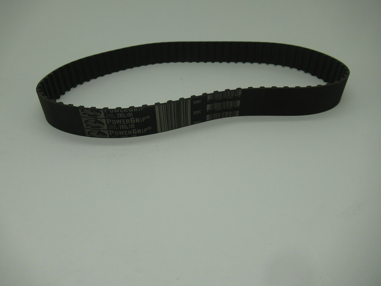 Gates 285L100 Powergrip Timing Belt 1" Wide 28.5" Long 0.375" Pitch NOP