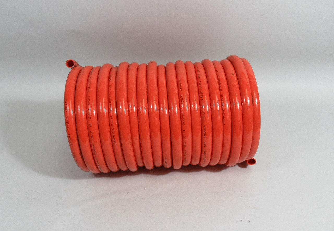 Snapback Recoil Air Hose 1/2" ID 150psi Red 12" Height USED