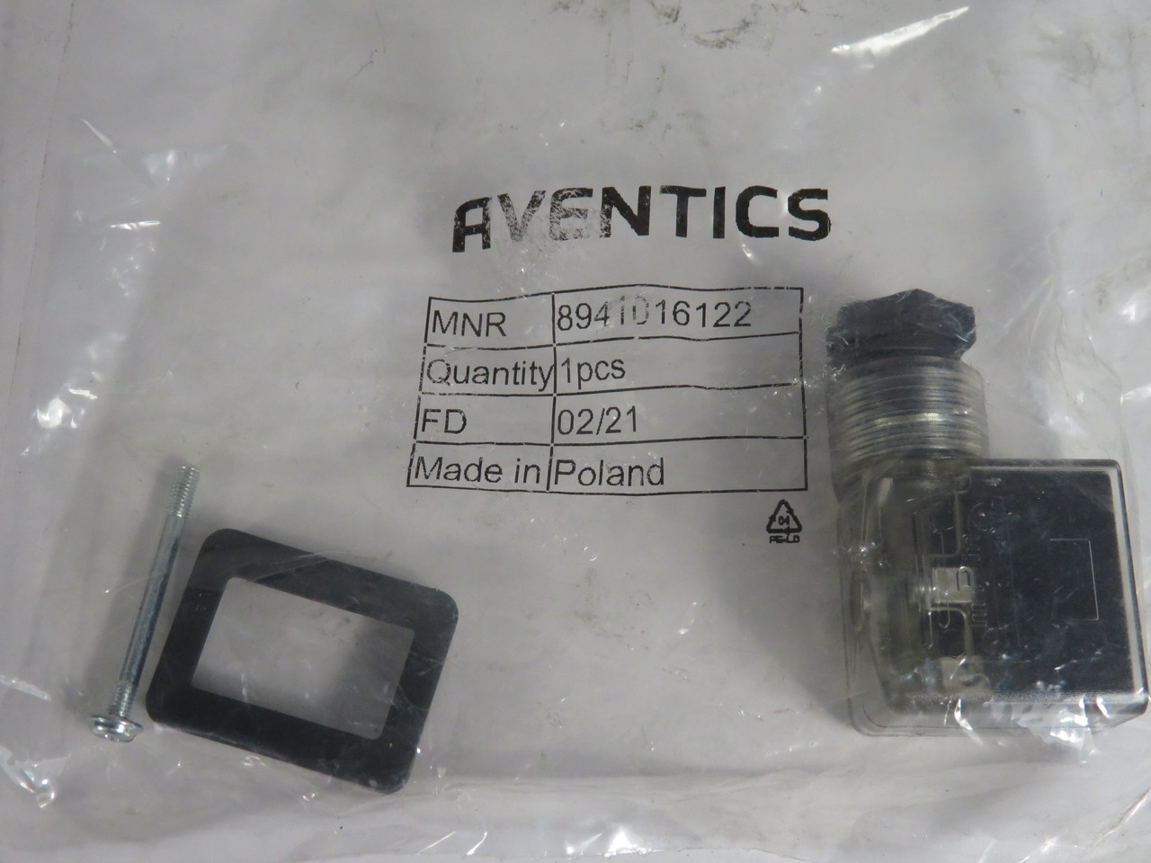 Aventics 8941016122 Electrical Connector BI-LED 24V NWB