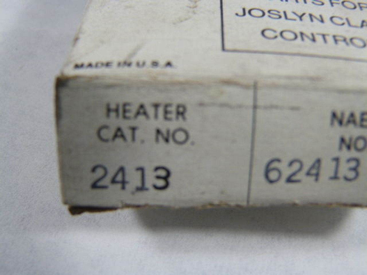 Joslyn Clark 2413 Overload Relay Thermal Unit Heating Element ! NEW !