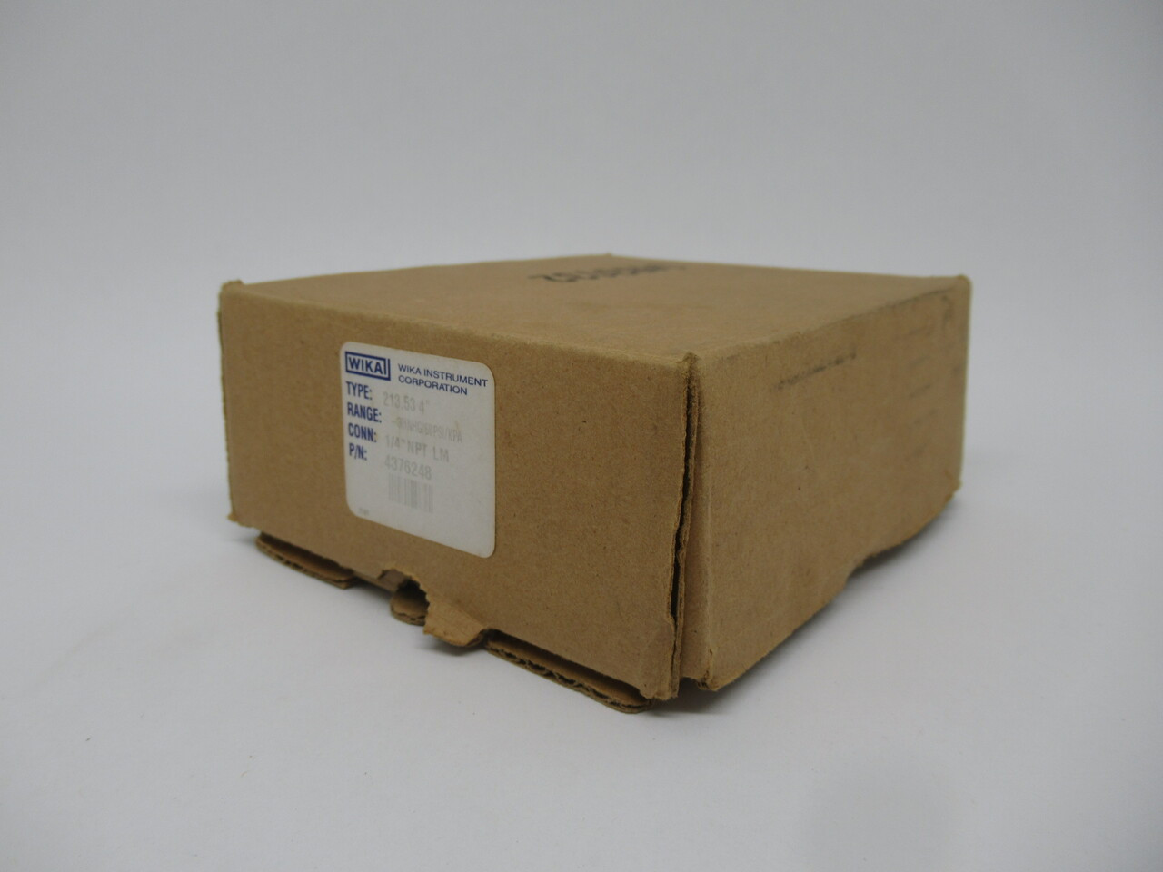 Wika 213.53 Liquid Filled Pressure Gauge -30in.Hg-60psi 1/4 NPT 4" Diameter NEW