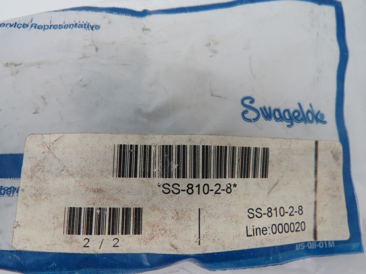 Swagelok SS-810-2-8 Tube Fitting & Adapter 1/2" Male 90 Degree Elbow 2-Pack NWB