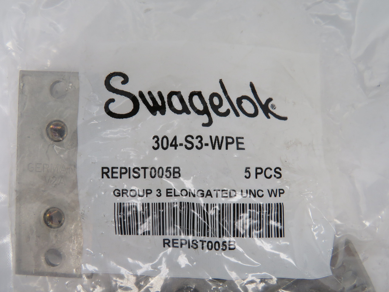 Swagelok 304-S3-WPE Elongated Fractional Weld Plate 3.07" 5-Pack NWB