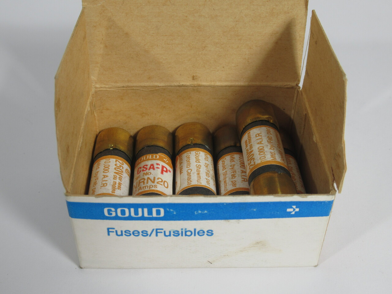 Gould NRN20 CSA "P" Fuse 20A 250VAC Lot Of 6 NEW